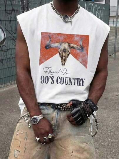 Hombre chaleco sin mangas playa vestido vacacional chaleco de cuello redondo hombre top casual