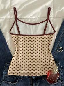 SHEIN EZwear Áo tank top nữ cơ bản kẻ sọc màu đỏ tía, thích hợp cho các lễ hội âm nhạc, kỳ nghỉ, ngày hội thể thao, phong cách Y2K, Grunge, tiệc cocktail, tụ họp và các dịp lễ kỷ niệm. - Nhiều màu - Xem 2