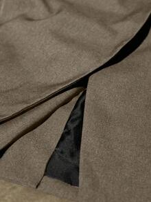 Aveloria Modichic 立领斜襟西装外套，打造高端商务造型 - 灰色 - 查看 5