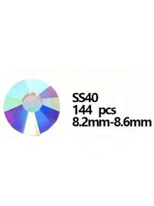 Round Flatback Glass Rhinestones With Gold Bottom For Diy Clothing Decoration(AB Diamonds Have Different Colors Under Different Lighting Conditions) - Multicolor - View 21