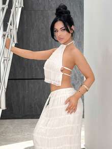 Vassilux 女士日常两件套服装 - 米色 - 查看 3