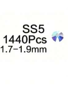 Round Flatback Glass Rhinestones With Gold Bottom For Diy Clothing Decoration(AB Diamonds Have Different Colors Under Different Lighting Conditions) - Multicolor - View 13