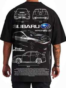 Playera Subaru Impreza Colección Soul Freak Corte Oversize - Negro - Ver 1