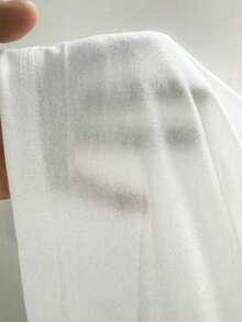 EMERY ROSE Áo tank top dệt kim không tay cổ chữ V phối ren, màu trơn, dáng rộng dành cho nữ, cỡ lớn. - trắng - Xem 6