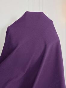 SHEIN CURVE+ Đầm ngắn tay cổ tròn dáng rộng thoải mái, thích hợp cho mùa hè. - Màu tím - Xem 5