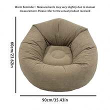 Large Slouchy Inflatable Sofa Chairs PVC Lounger Seat Bean Bag Sofas Pouf Puff Couch Tatami Living Room Supply Gift - Multicolor - View 9