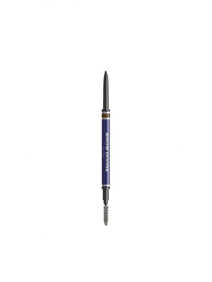 NABLA Cosmetics Brow Divine Brow Pencil Neptune 0.085 g – Brow Pencil, Ultra-Fine Precision, For Women With Dark Hair, Neptune, Suitable For Daily Makeup Routine - Neptune - Ver 1
