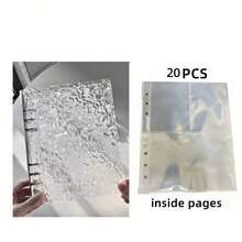High Cost-Effective Transparent Wavy 4-Page Photo Album, 3-Inch Card Holder, Plug-And-Play Photo Organizer, Loose-Leaf Design. Ideal Photo Collection, Wedding Photos, Baby Photos, Anniversary, Birthday, Graduation Memento, And Desktop DIY Decoration. Perfect For Wedding, Anniversary Celebration, Home Decor, And DIY Desktop Display. - multicolor - View 15