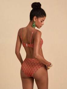 Conjunto de traje de baño minimalista de unicolor para mujer - Multicolor 2 - Ver 2