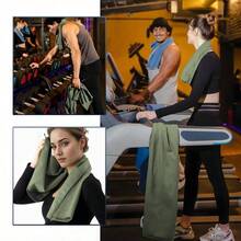 3pcs Quick Dry Camping Towels, Super Soft Microfiber Travel Towels, 1 Pack 3 Sizes, Quick Dry Towel Set, Suitable For Camping, Beach, Gym, Sports, Yoga And Swimming Pool, Essential For Outdoor Activities And Beach In Spring - Olive Green - View 2