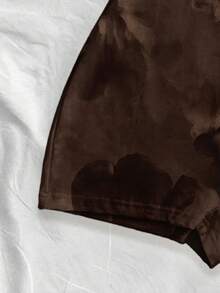 Soleia 休闲简约度假波西米亚风优雅浪漫复古棕色扎染花卉印花图案，适合音乐节、海滩装扮、度假装扮、女士夏季装扮，露背吊带性感连体裤 - 彩色 - 查看 6