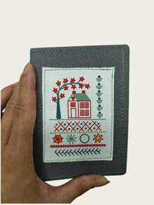 1 pieza Libro de patrones de bordado con 86 piezas de hilo y aguja - Kit de costura DIY para principiantes, hobby artesanal, suministros de costura y herramientas de bordado, regalo - Multicolor - Ver 16