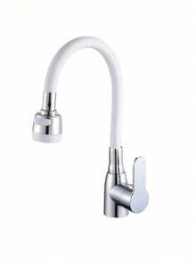 1PC 360° Swivel Kitchen Faucet Single Handle Cold Hot Water Mixer Tap Polished Finish Ceramic Valve Deck Mount For Modern Kitchen Bathroom - Multicolor - View 20