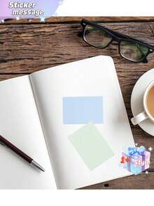 5pcs Colorful Rectangular Solid Sticky Notes - Multicolor - View 3