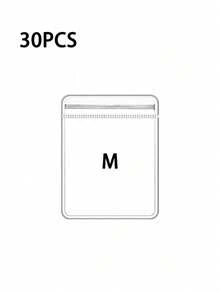 SHEIN 100 个 PVC 透明可重复密封珠宝袋，带拉链，抗氧化，防止失去光泽，用于存放耳环、项链、珠宝、小礼品、配饰派对礼品袋，透明拉链袋防氧化珠宝包装袋（珠宝）收纳盒 - 無色 - 查看 16