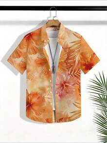 VIVINTIMO 印花全幅男士度假风衬衫 - 彩色 - 查看 3