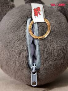 TOM & JERRY X Joivida 1個 X POKOJA LAND 鑰匙圈卡通角色娃娃吊飾，柔軟非絨毛填充動物 D R，適合背包、錢包，粉絲首選，趣味生日禮物或收藏配件 - 黑色 - 查看 10