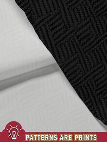 Manfinity RSRT Conjunto de camisa de botones con estampado geométrico de color contrastante y pantalones cortos de verano casual para hombre - Multicolor - Ver 4