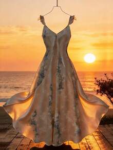 GlowEve Elegantes Blumenkleid für den Urlaub - Verschiedenfarbig - Übersicht 7