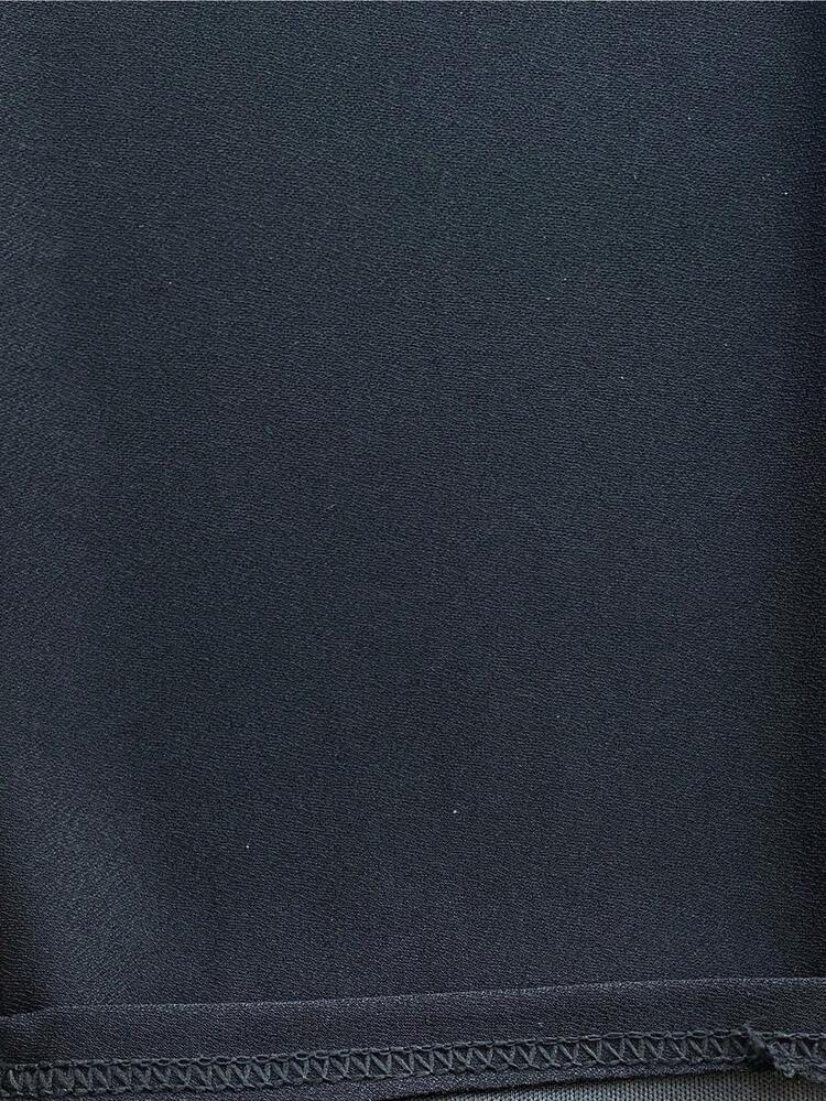 Pantalón semientubado para mujer, clásico, casual y elegante, tela de algodón y poliéster, apto para cualquier temporada. Colores lisos sin estampados. Ajuste de cintura natural con resorte ligero, bolsillos funcionales. Fresco, ligero y cómodo. - Negro - Añade 5