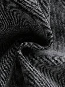 Manfinity Denimwave 男士休闲做旧毛边灰色牛仔裤 - 灰色 - 查看 7