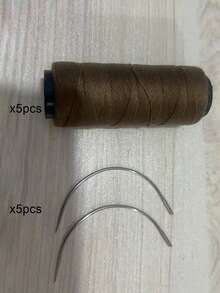 专业假发缝纫套装，便携式DIY缝纫线和发片。 - 彩色 - 查看 14