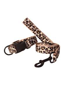 Jungle Animal Print Dog Collar | Leopard/Zebra/Lion Pattern Adjustable Soft Nylon Pet Collar With Quick Release Buckle | For Small Medium Dogs XS/S - Multicolor - View 11