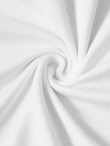 Nueva camiseta de mujer para otoño-invierno, de manga corta con cuello redondo, ideal como prenda básica. Con diseño holgado y estampado moderno, hecha de algodón puro de alta calidad, ofrec - Blanco - Ver 6