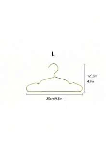 A Set Of Ten Pet Cat And Dog Hangers Pet-Specific Plated Metal Hangers Gold, Medium And Small Optional. - Gold - View 10