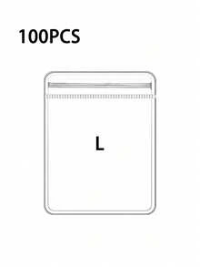 SHEIN 100 个 PVC 透明可重复密封珠宝袋，带拉链，抗氧化，防止失去光泽，用于存放耳环、项链、珠宝、小礼品、配饰派对礼品袋，透明拉链袋防氧化珠宝包装袋（珠宝）收纳盒 - 無色 - 查看 18