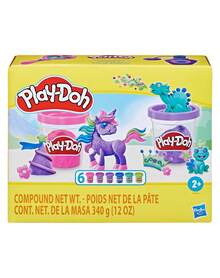 Hasbro Set Tanah Liat Model Isi 6 Buah, Warna Unicorn & Pelangi, Kaleng Kecil 2oz untuk Permainan Kreatif Anak-Anak, Keseruan Sensori dengan Adonan Lembut, Hadiah Luar Biasa untuk Anak Perempuan, Suvenir Pesta Ulang Tahun, Camilan di Kelas, Usia 2+ Tahun - MultiWarna - View 4