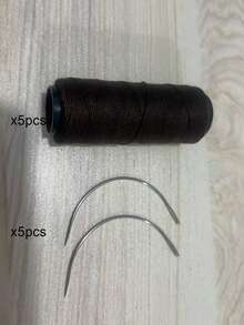 专业假发缝纫套装，便携式DIY缝纫线和发片。 - 彩色 - 查看 8