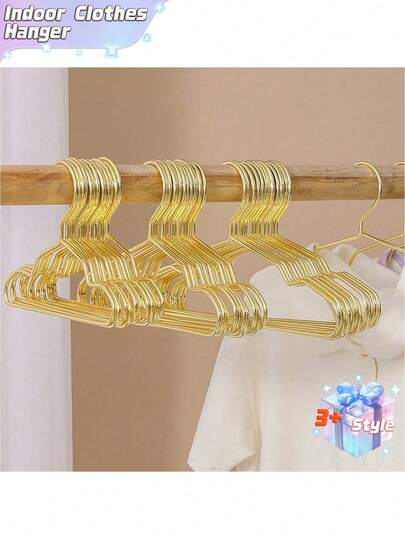 A Set Of Ten Pet Cat And Dog Hangers Pet-Specific Plated Metal Hangers Gold, Medium And Small Optional.