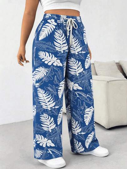 Pantalon efecto mezclilla floreado fresco primaveral y ligero juvenil para mujer bonito hermoso elegante prenda de uso diario