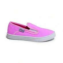 Zapatos casuales unisex de color sólido, de corte bajo, ligeros, sin cordones, puntera lisa, suela de goma, parte superior de tela, plantilla de tela, para hombres, mujeres, actividades al aire libre, deportes, trabajo Liso Elegante Tela - Rosa - Ver 6