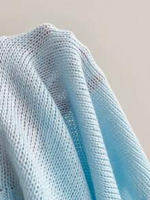 Elamini Y2K 复古镂空针织背心，女士夏季针织上衣 - 淺藍色 - 查看 6