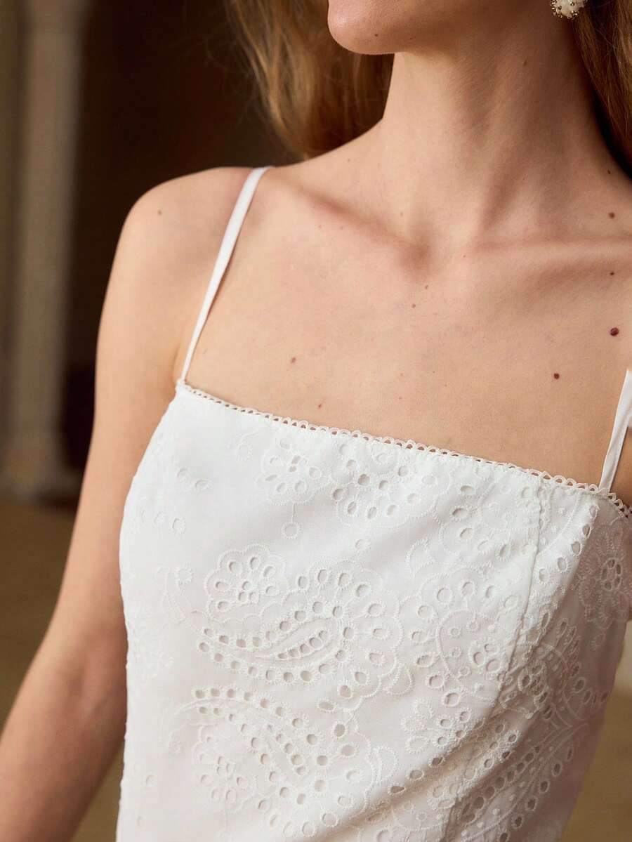 MOTF PREMIUM 纯色时尚拉链露脐吊带背心 - 白色 - 查看 2