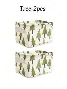1pc Christmas Mini Lingerie Storage Box, Linen Storage Box, Desktop Organizer, Cosmetic Storage Basket, Lingerie Storage Basket, Autumn/Winter Fabric Storage Box, Highly Functional, Suitable For Year-End Stocking, Halloween Clothing, Socks, And Wardrobe Storage, Foldable Storage - Multicolor - View 11