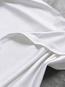 Sport MetroGents 男士圆领牛皮印花休闲百搭日常运动T恤 - 黑色 - 查看 3