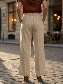 Pantalon de mujer - Cafe - Ver 2
