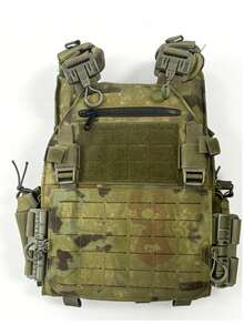 One-Button Quick Release Hunting Vest, Expandable & Detachable, Laser Perforated, Abrasion & Tear Resistant, Suitable For Outdoor Sports & Activities - Multicolor - View 12