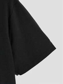 Sport MetroGents 3件装男士宽松落肩印花短袖运动T恤，夏季 - 黑色 - 查看 5