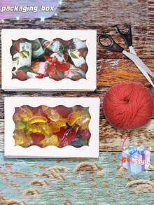 SHEIN 20PCS/10PCS/1PC Window Cake Box Biscuit Box With Window Bread Box Cake Box Pretzel Box Suitable For Wedding Baby Shower Party Christmas - Multicolor - View 6