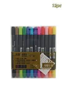 80 Colors Water-Soluble Dual-Tip Marker Pens, 12/24/36/48/80 Pcs Art Markers For Students, Drawing, Anime, Sketching & Fashion Design - multicolor - View 17