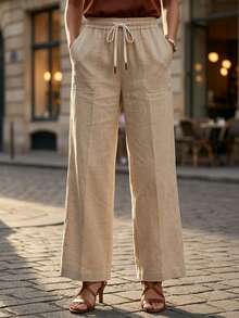 Pantalon de mujer - Cafe - Ver 1
