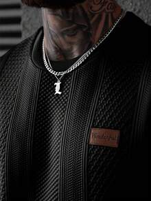 EGENSIO Camiseta de manga corta de cuello redondo casual para uso diario para hombres - Negro - Ver 3