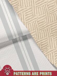 Manfinity RSRT Bộ đồ nam gồm áo sơ mi ngắn tay cài cúc họa tiết kẻ sọc và quần short túi xéo, kiểu dáng thường ngày. - Nhiều màu - Xem 4