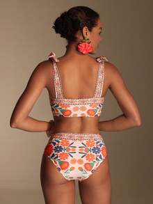 Swim Oasis 女士印花泳装套装，适合海滩度假 - 彩色 - 查看 17