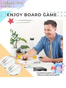 SHEIN 5/20/50 件名片夹桌面座位卡支架半透明卡片道具透明纸微型底座塑料游戏支架用于游戏婚礼派对价格标签菜单标签照片备忘录情人节、情人节婚礼、生日 - 白色 - 查看 7