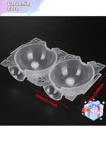 6件/12件/18件可重复使用植物生根装置，空气压条盒，植物生根种植箱，高压繁殖球嫁接装置植物根控制器花园植物生根箱，（黑色/白色），2英寸 - 彩色 - 查看 5